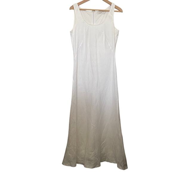 Vintage Spiegel Linen Maxi Dress Beach Wedding Lagenlook  Size 12/P - Picture 1 of 7